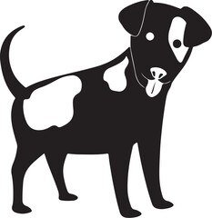 The dog simple icon. Vector ICON all icon Viktor.