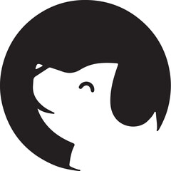 The dog simple icon. Vector ICON all icon Viktor.
