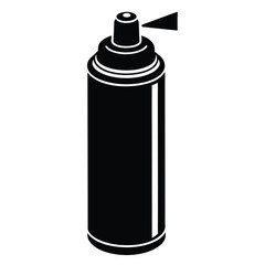 isolated lubricant spray can on white background