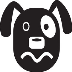 The dog simple icon. Vector ICON all icon Viktor