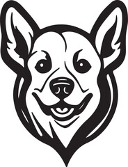 The dog simple icon. Vector ICON all icon Viktor