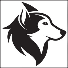 The dog simple icon. Vector ICON all icon Viktor