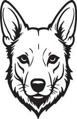 The dog simple icon. Vector ICON all icon Viktor