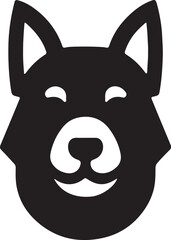 The dog simple icon. Vector ICON all icon Viktor