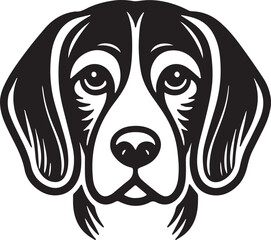 The dog simple icon. Vector ICON all icon Viktor
