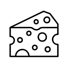 Cheese wedge swiss cheese dairy product food gourmet cheese block cheddar cheese slice vector icon