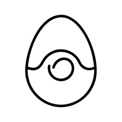 Egg yolk egg white eggshell food breakfast protein nutrition cooking ingredient healthy diet recipe vector