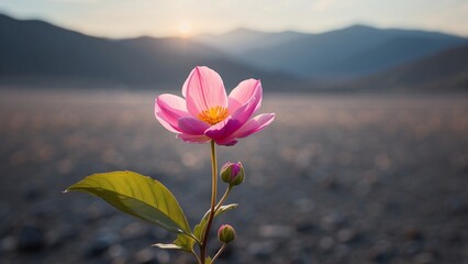 Vibrant Petals in a Serene Environment
