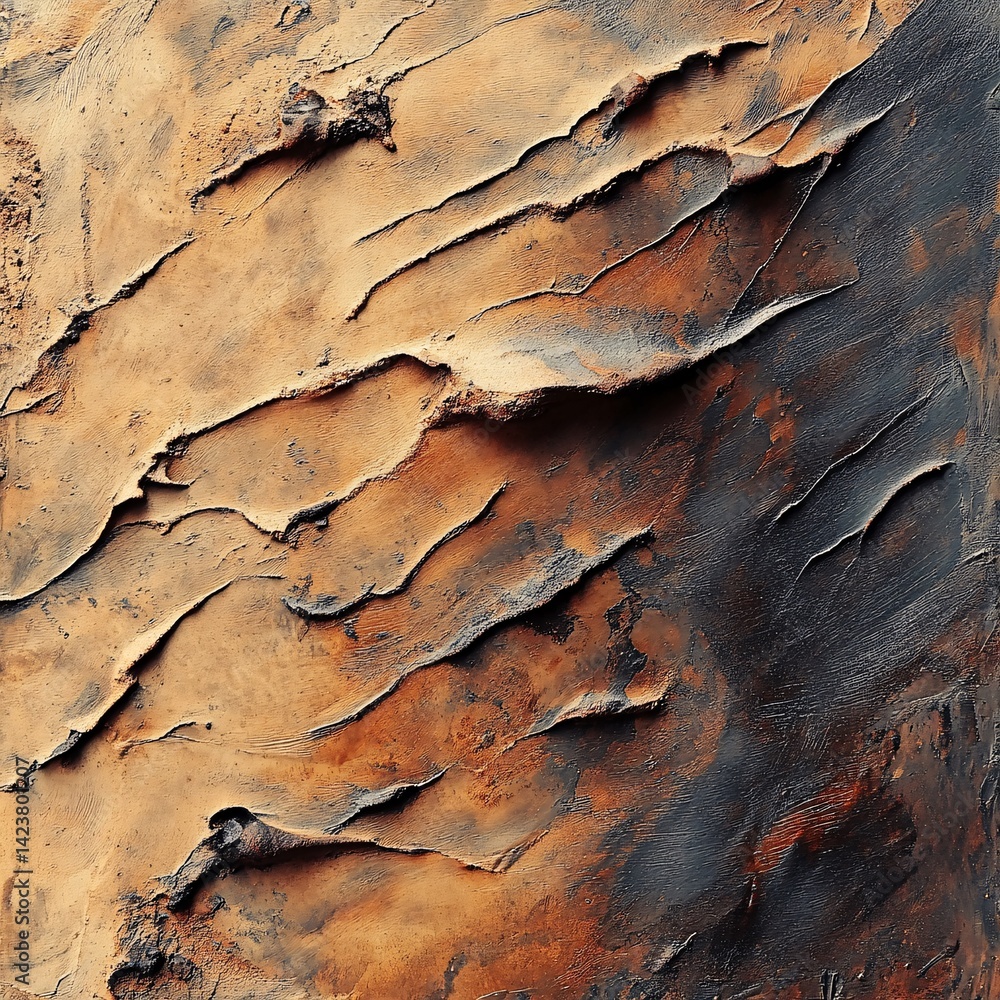Leinwandbilder abstract texture background featuring rough uneven surface with cracks
