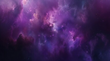 Obraz premium Dramatic ethereal purple nebula background for cosmic fantasy artwork