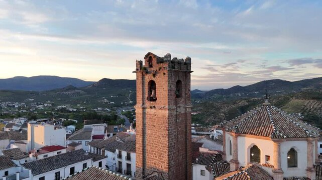 Priego de C&oacute;rdoba. Pueblo de Andaluc&iacute;a. Vista de Drone