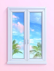 Pink Window Sky View