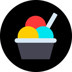 Icecream in Cup icon vector illustration
