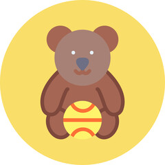 Bear Performing icon vector illustration