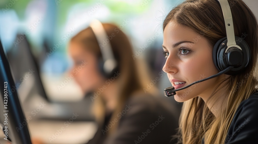 Poster in ai-driven call centers, automation is at the heart of customer service.
