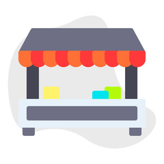 Tuck SHop icon vector illustration