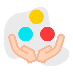Ball Juggling icon vector illustration