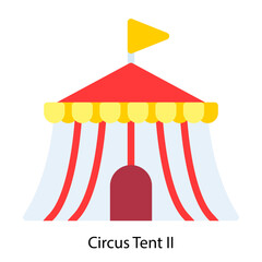 Circus Tent II icon vector illustration