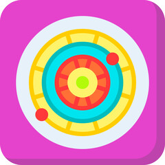 Dartboard icon vector illustration