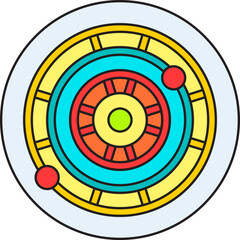 Dartboard icon vector illustration