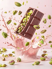 Pistachio Chocolate Milk Splash