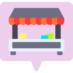 Tuck SHop icon vector illustration