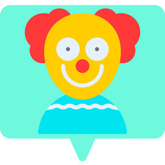 Clown icon vector illustration