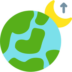 Moonrise icon vector illustration