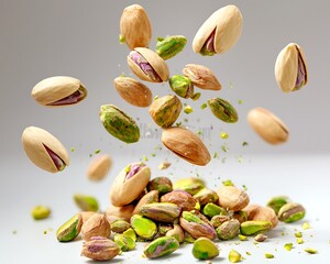 Pistachios Falling, Studio Shot