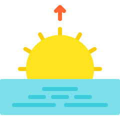 Sunrise icon vector illustration