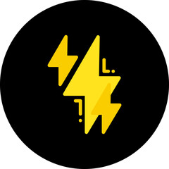 Lightning icon vector illustration