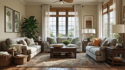 A cozy living room where every corner invites relaxation