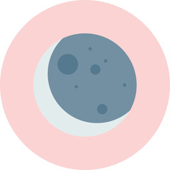 New Moon icon vector illustration
