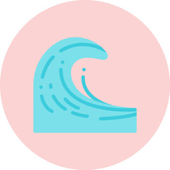 Tsunami icon vector illustration