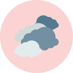 Cloudy icon vector illustration