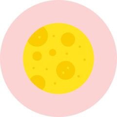 Full Moon icon vector illustration