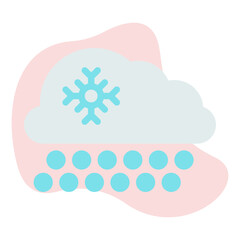 Sleet icon vector illustration