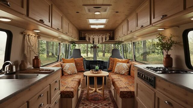 温かい木目調、心地良い空間 旅のワクワク感