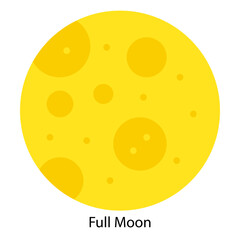 Full Moon icon vector illustration