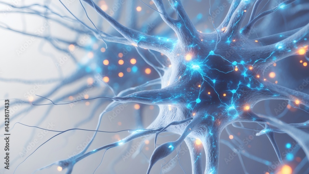 Poster An image of a Neuron in Action