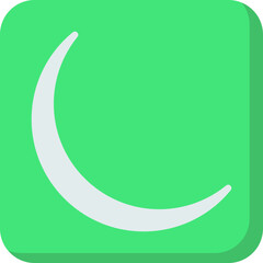 Crescent icon vector illustration