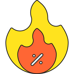 Hot icon vector illustration