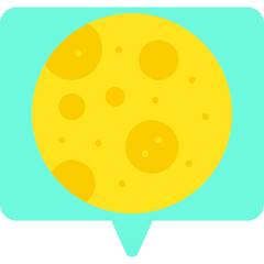 Full Moon icon vector illustration