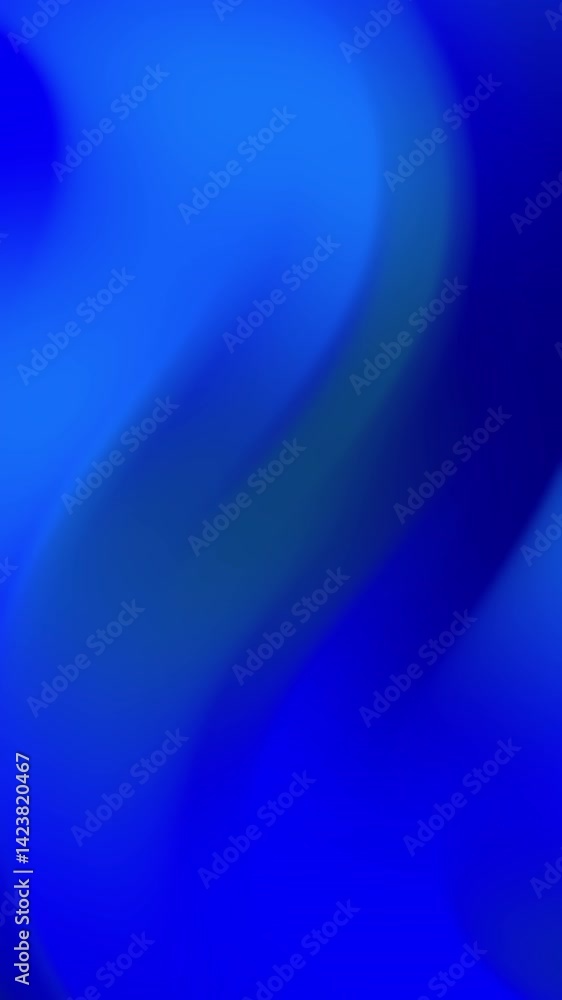 Poster abstract blue swirls: a study in smooth gradient transitions and vivid color