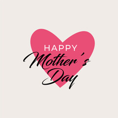 Design  Vector Happy mothers day typography with ornaments