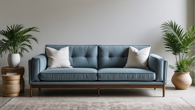 A stylish no fuss sofa with clean lines and minimal detailing