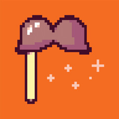 Pixel art icons for birthday celebration, fun and festive
