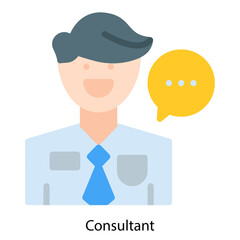 Consultant icon vector illustration