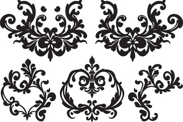 A set of elements, symbols, ornaments, mandalas. Hand drawn vector illustration