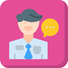 Consultant icon vector illustration